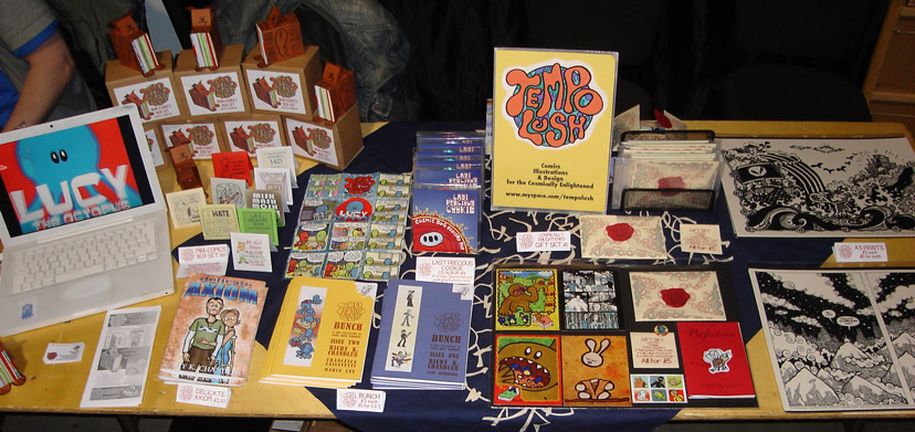 Tempo Lush table at Leeds Thought Bubble 2009