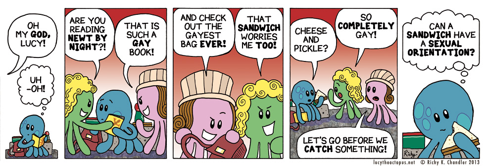 Lucy the Octopus Sample Page by Richy K. Chandler